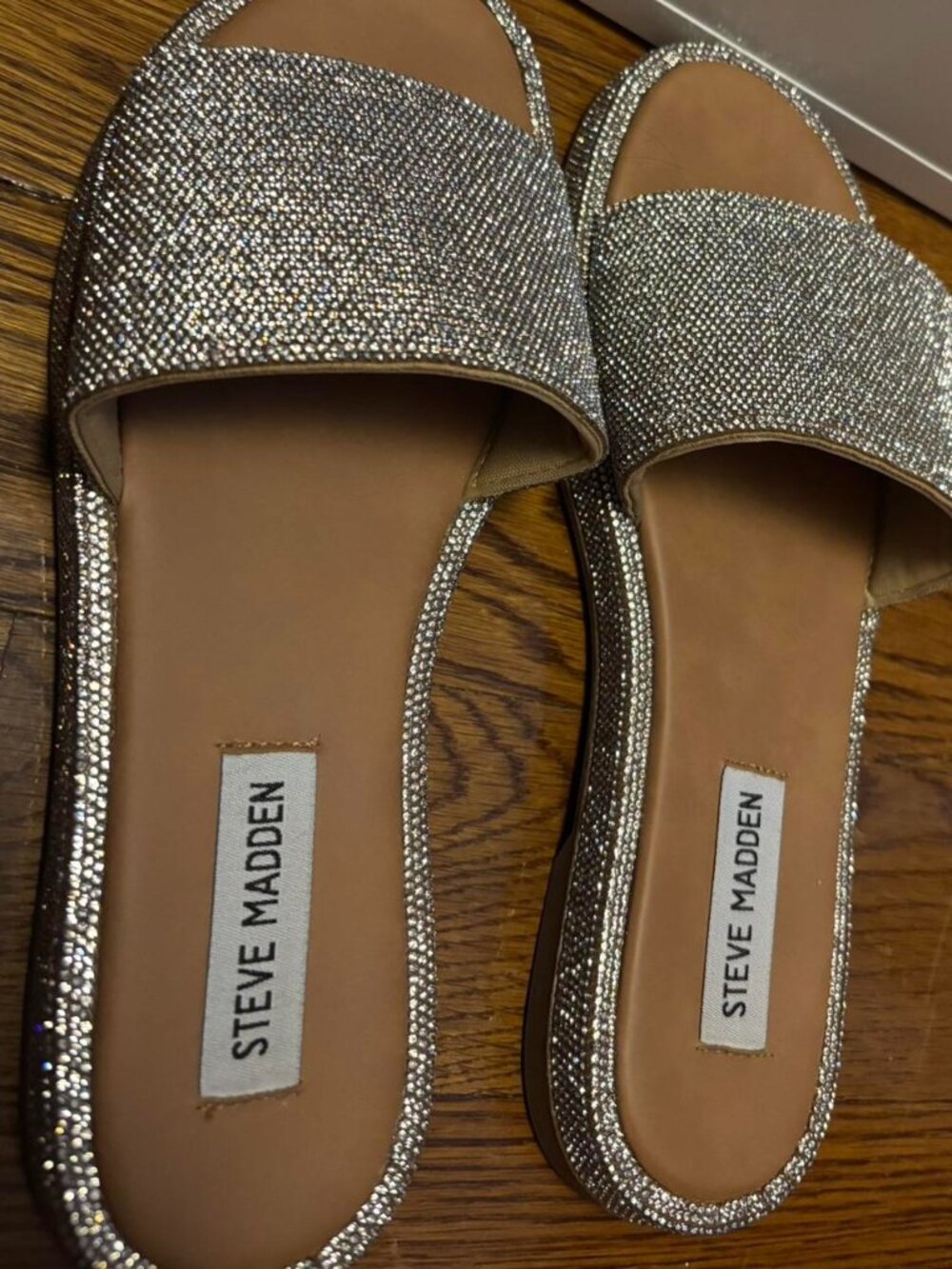 Steve Madden Women's Silver and Gold Sandals